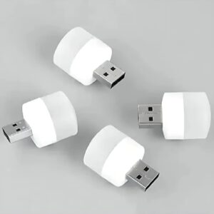 USB Portable LED Lamp Mini Night Light Small Round Lamp Computer Mobile Power Light -
